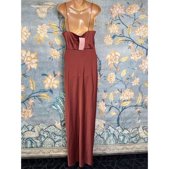 Anthropologie Freya Satin Charmeuse Dress - Picture 8 of 9